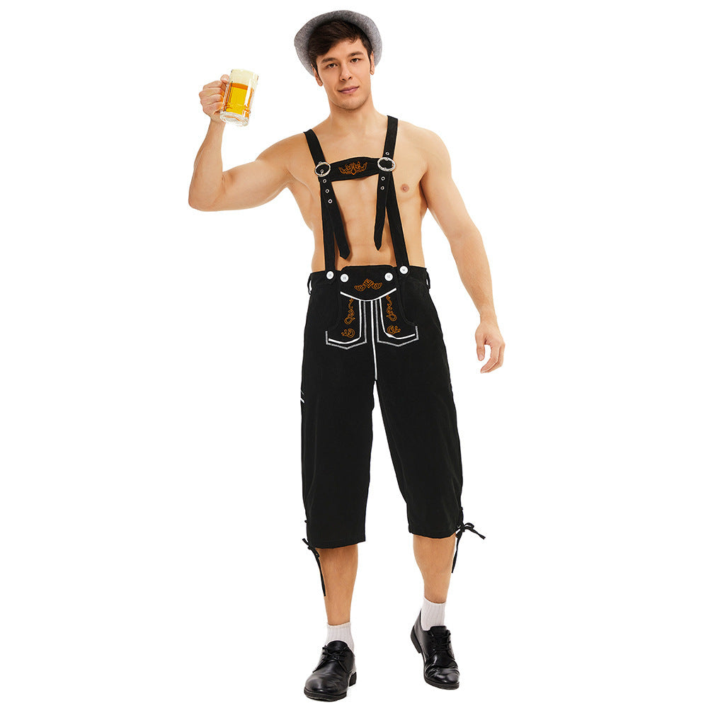 Knielange Trachtenhose für Herren mit Stickerei