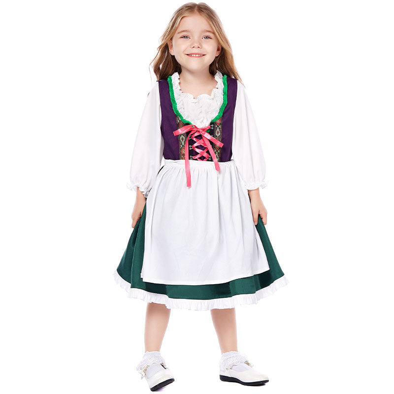 Dirndl-traditionel kjole til kvinder med snørelukning og bluse
