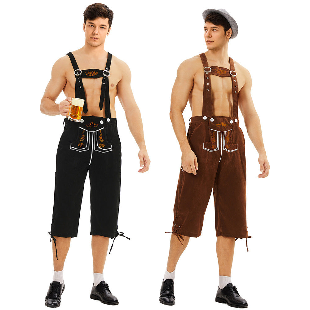 Knielange Trachtenhose für Herren mit Stickerei