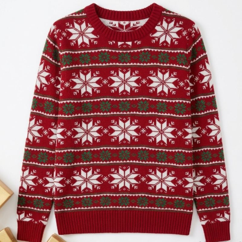 Damen-Weihnachtspullover – Fair-Isle-Muster