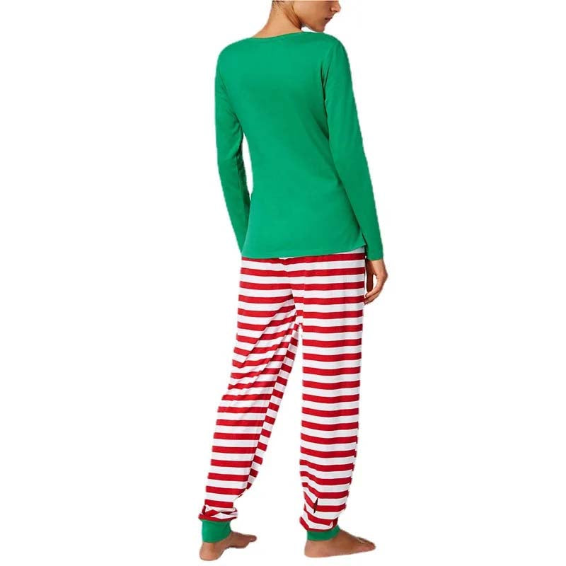 Weihnachtspyjama im Familienlook – Weihnachtliches Elfenmotiv