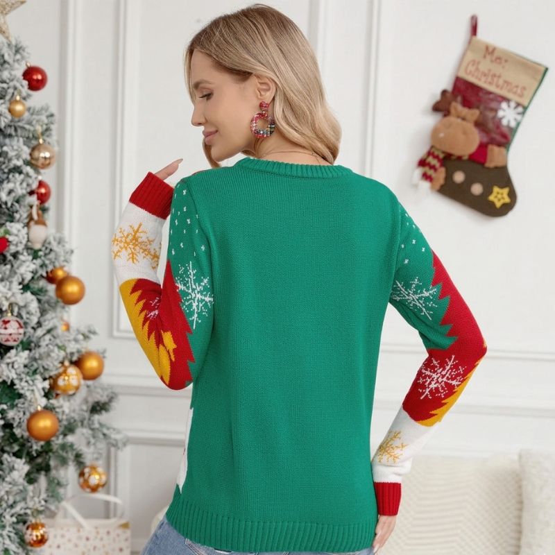 Weihnachtspullover – Weihnachtsmann auf einem Einhorn