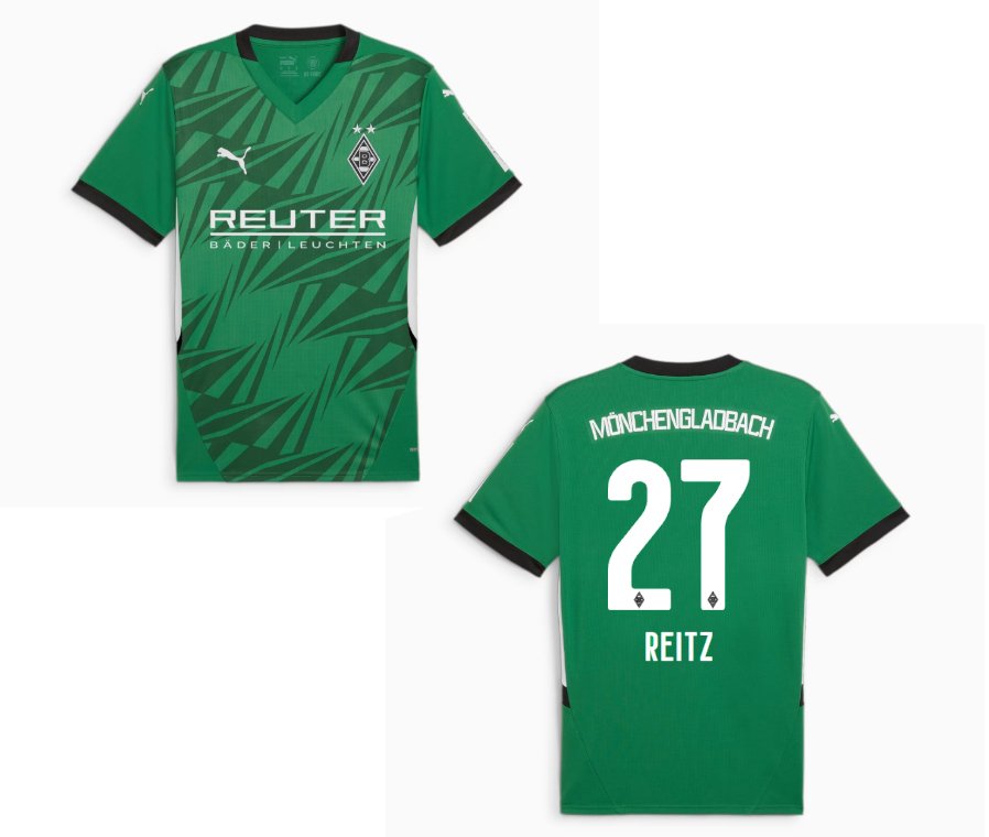 BMG Borussia Mönchengladbach bortatröja herr 2024/25 – Reitz 27