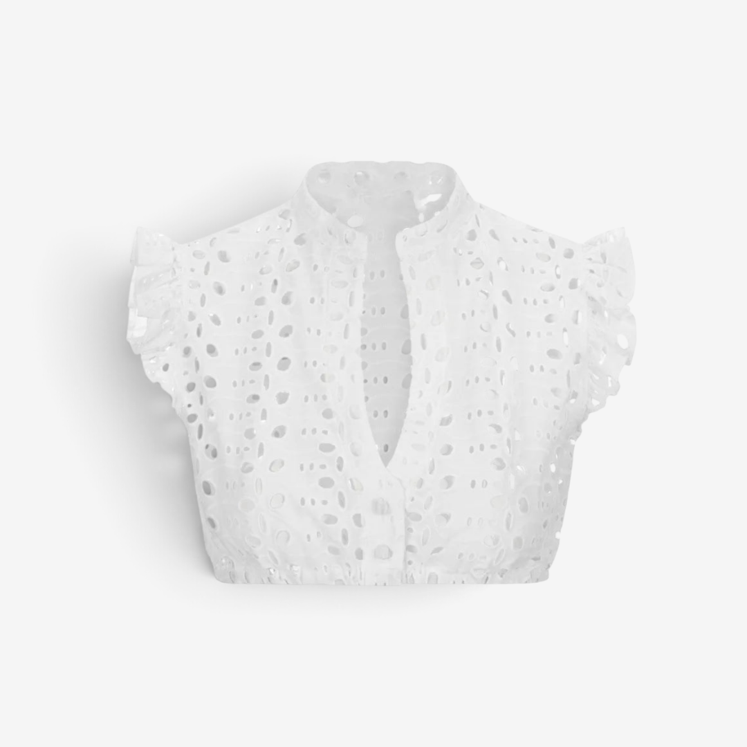 Dirndlbluse für Damen im eleganten Stil mit Knöpfen