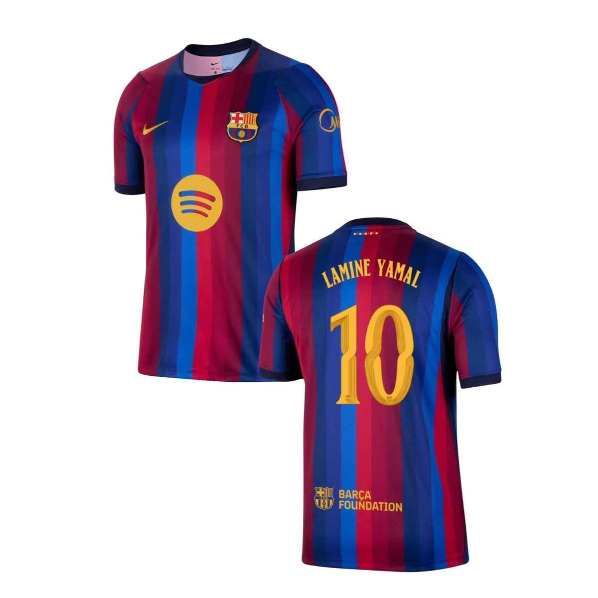 FC Barcelona-authentiek thuisshirt voor heren 2026/27 – Lamine Yamal 10 (Champions League-stijl)
