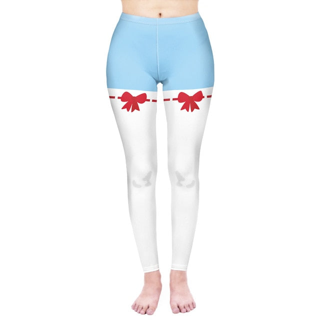 Mode Frauen Leggings Pink Tropics Druck mit Multicolor-Muster Leggings Hohe Elastizität Fitnesshosen Leggings