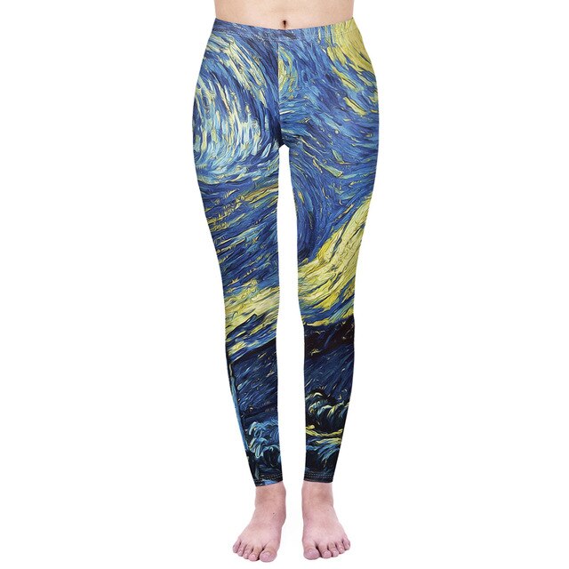 Mode Frauen Leggings Pink Tropics Druck mit Multicolor-Muster Leggings Hohe Elastizität Fitnesshosen Leggings