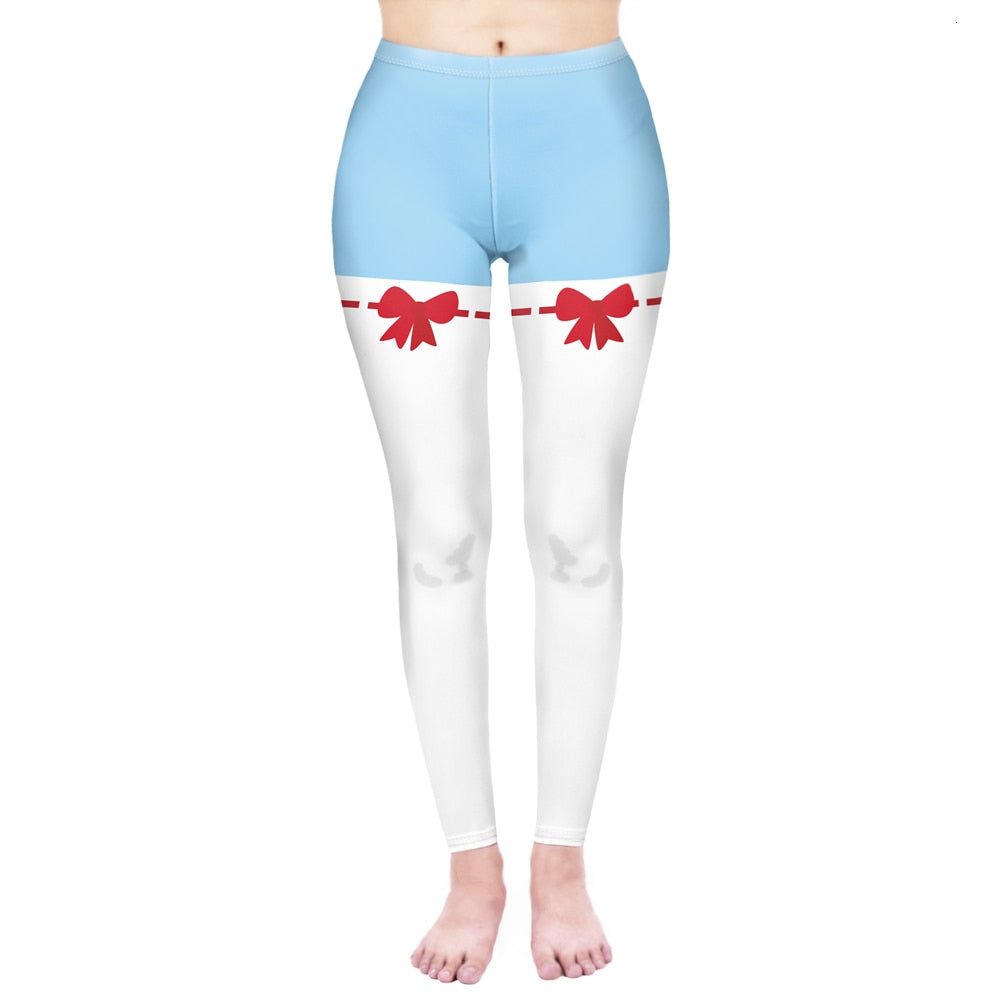 Mode Frauen Leggings Pink Tropics Druck mit Multicolor-Muster Leggings Hohe Elastizität Fitnesshosen Leggings