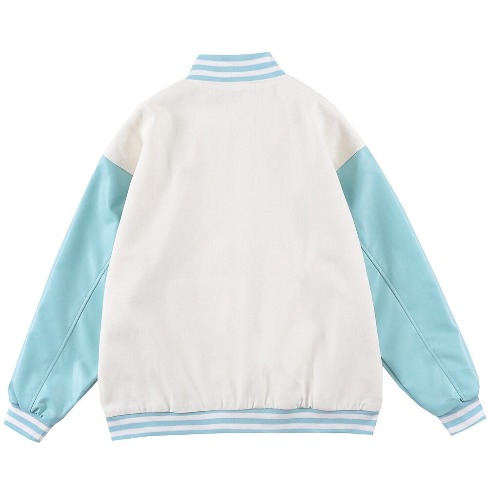 Jacke Männer Furry Cartoon Comics Mädchen Buchstaben Outwear Oversized College Stil Hipster Mäntel All-Match Streetwear