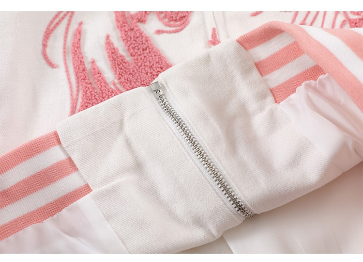 Jacke Männer Furry Cartoon Comics Mädchen Buchstaben Outwear Oversized College Stil Hipster Mäntel All-Match Streetwear