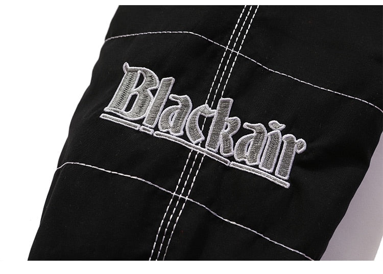 Dicker Baseballjacke Herren Karomuster Stickerei Knopf Bomberjacke Wintermode High Street Übergrößen Jacken Streetwear