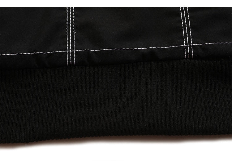Dicker Baseballjacke Herren Karomuster Stickerei Knopf Bomberjacke Wintermode High Street Übergrößen Jacken Streetwear